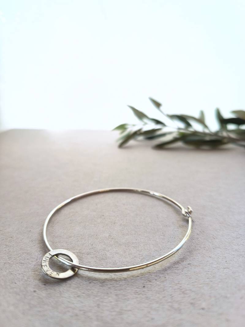 Sb31 „Forever" - Dünnes Silberarmband Mit Anhänger von AnnaAstromArt