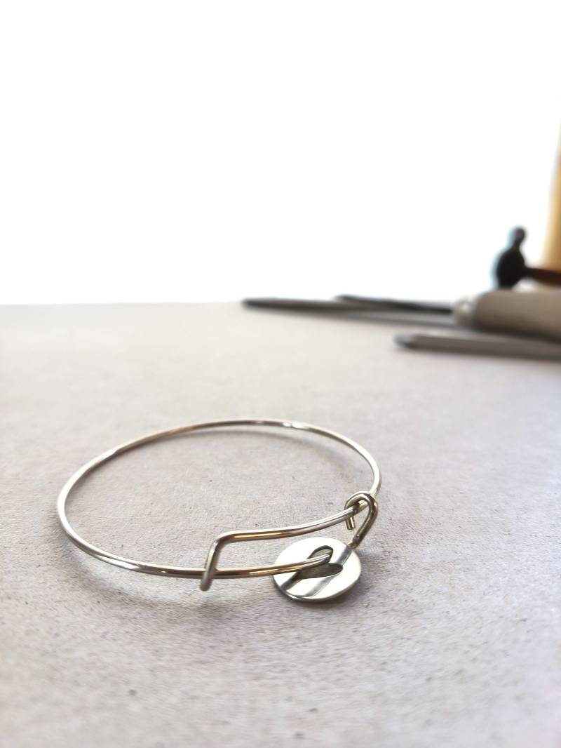 Sb37 „Herz" - Dünnes Silberarmband Mit Anhänger, Flexibel von AnnaAstromArt