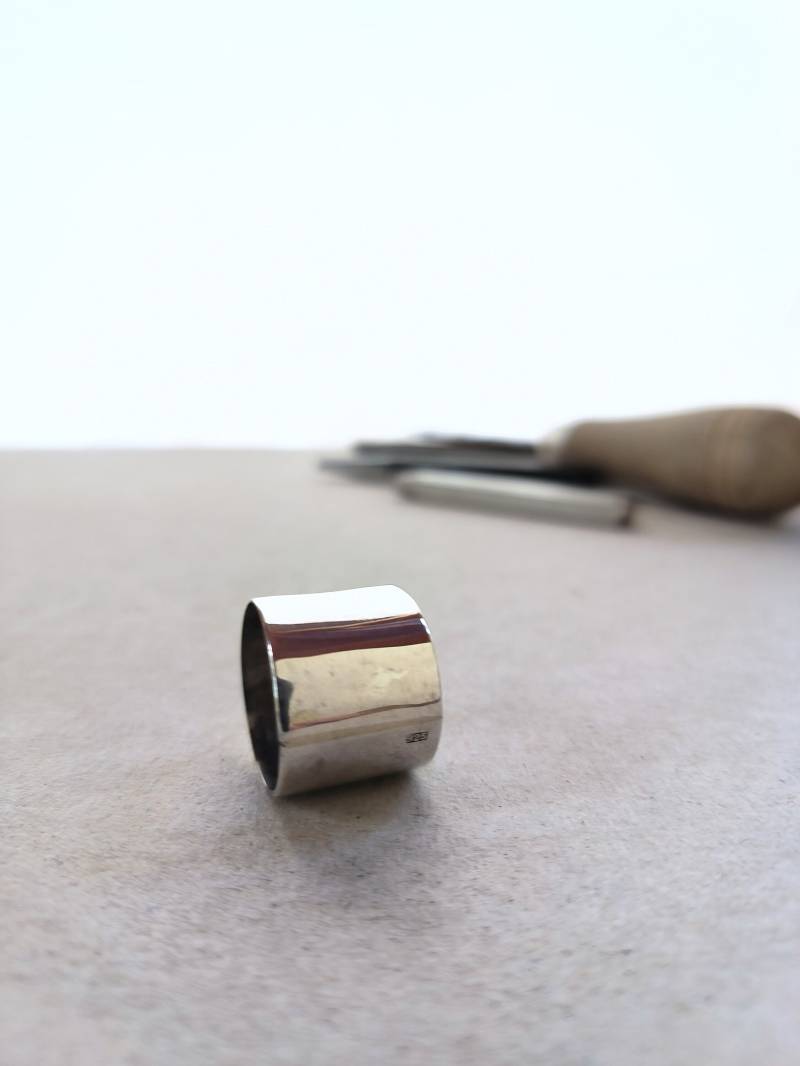 Sr62 „Feeling" - Glatter Silberring von AnnaAstromArt