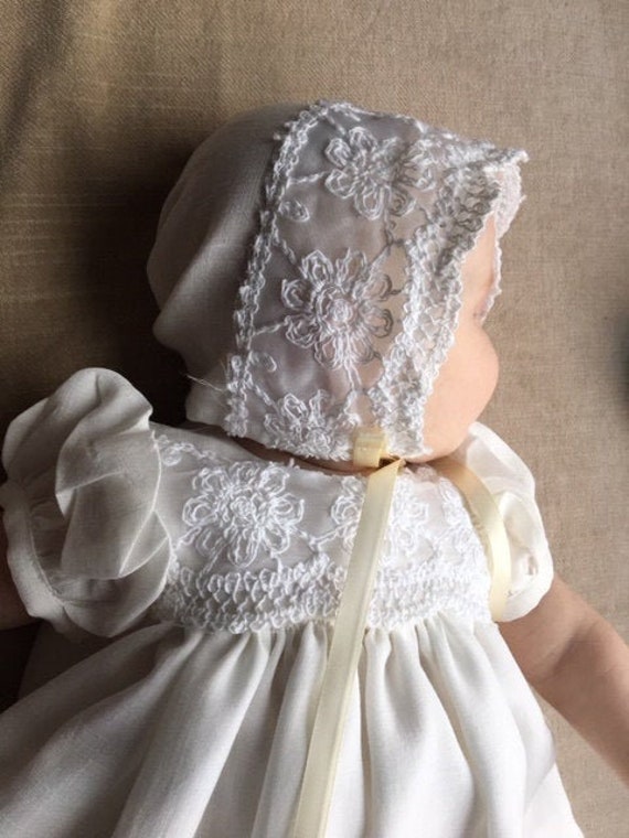 Andrea Kleid, Spitzentaufkleid, Taufkleid Spitze, Taufkleid Set, Taufkleid Set, Taufkleid, Taufkleid Set von AnnaBouche