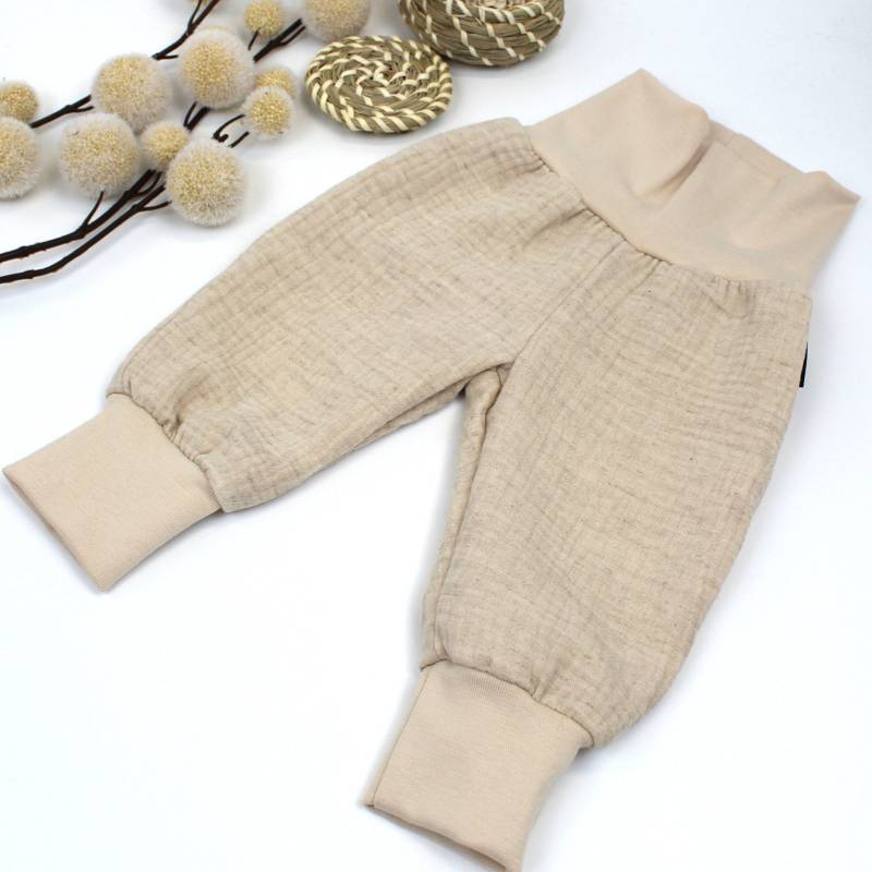 Gots-Zertifizierte Baby-Leinen-Baumwoll-strampelhose | Unisex von AnnaKarinnaKids