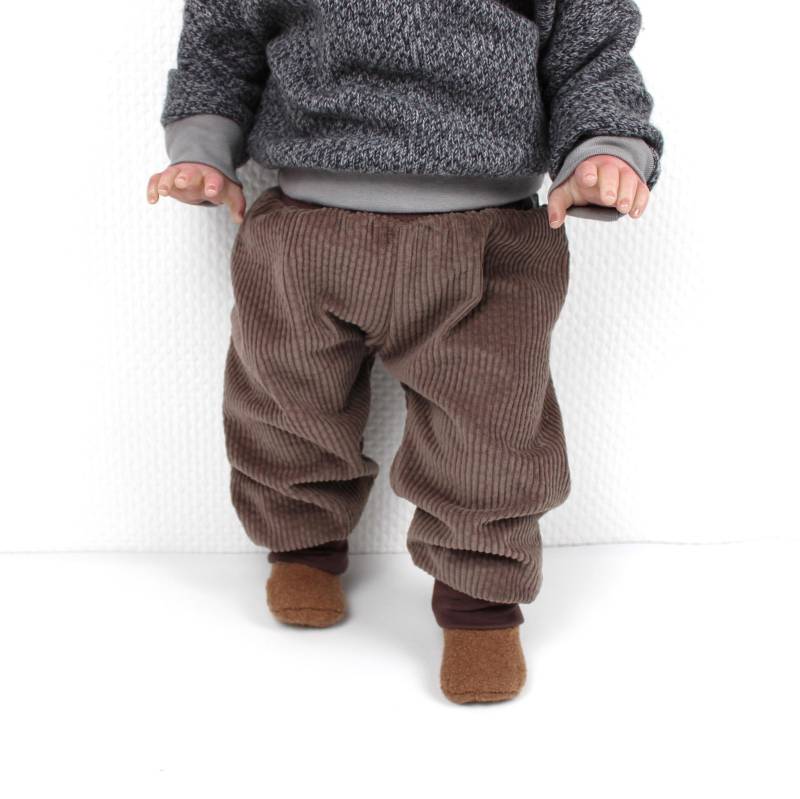 Pumphose Aus Breitcord Baumwolle - Taupe | Größen 68 92 Weich, Bequem & Stylisch von AnnaKarinnaKids