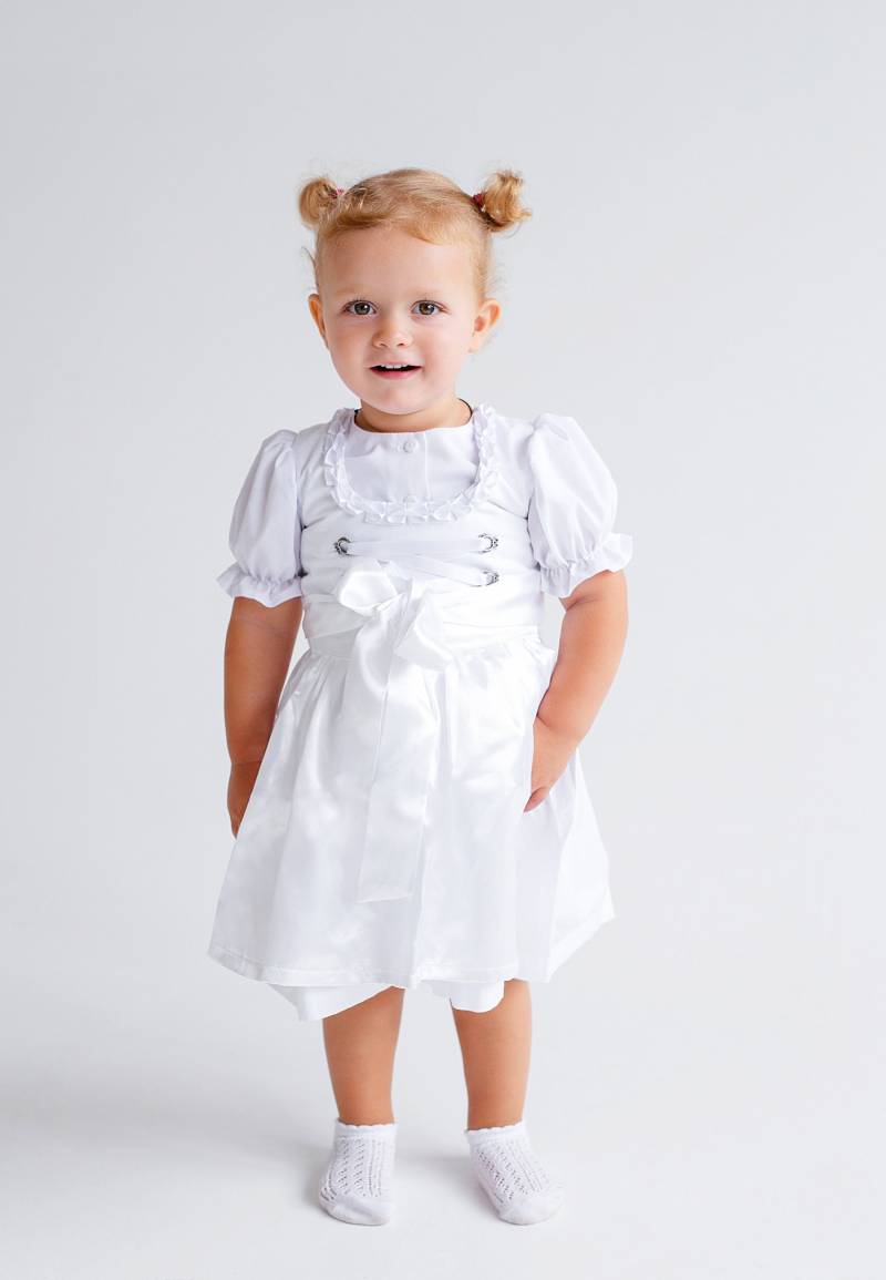 Baby Trachtenkleid Zur Taufe - Festliches Dirndl Aus Bio-Baumwolle von AnnaKaval