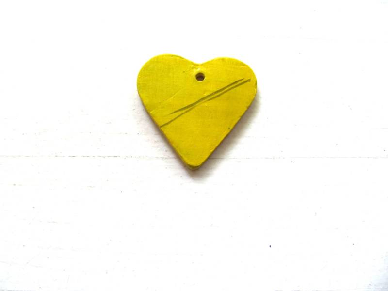 Valentinstag Geschenk Herz Keramik Halskette. Liebe. Gelb Grün Rot Blau von AnnaLela