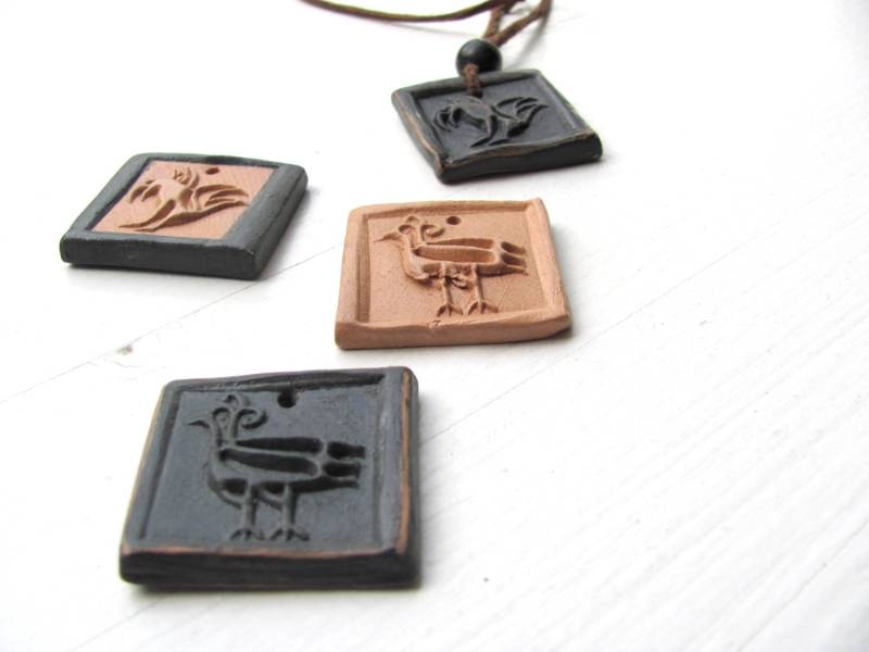 Valentinstag Schwarz Adler-Keramik Halskette-Unisex-Lederband-Schmuck Weihnachtsgeschenk Versandkostenfrei von AnnaLela