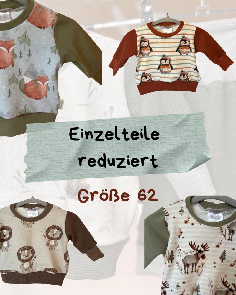 Einzelteile Reduziert - Sweatshirt Größe 62 | Sofort Verfügbar von AnnaLiebtNaehen