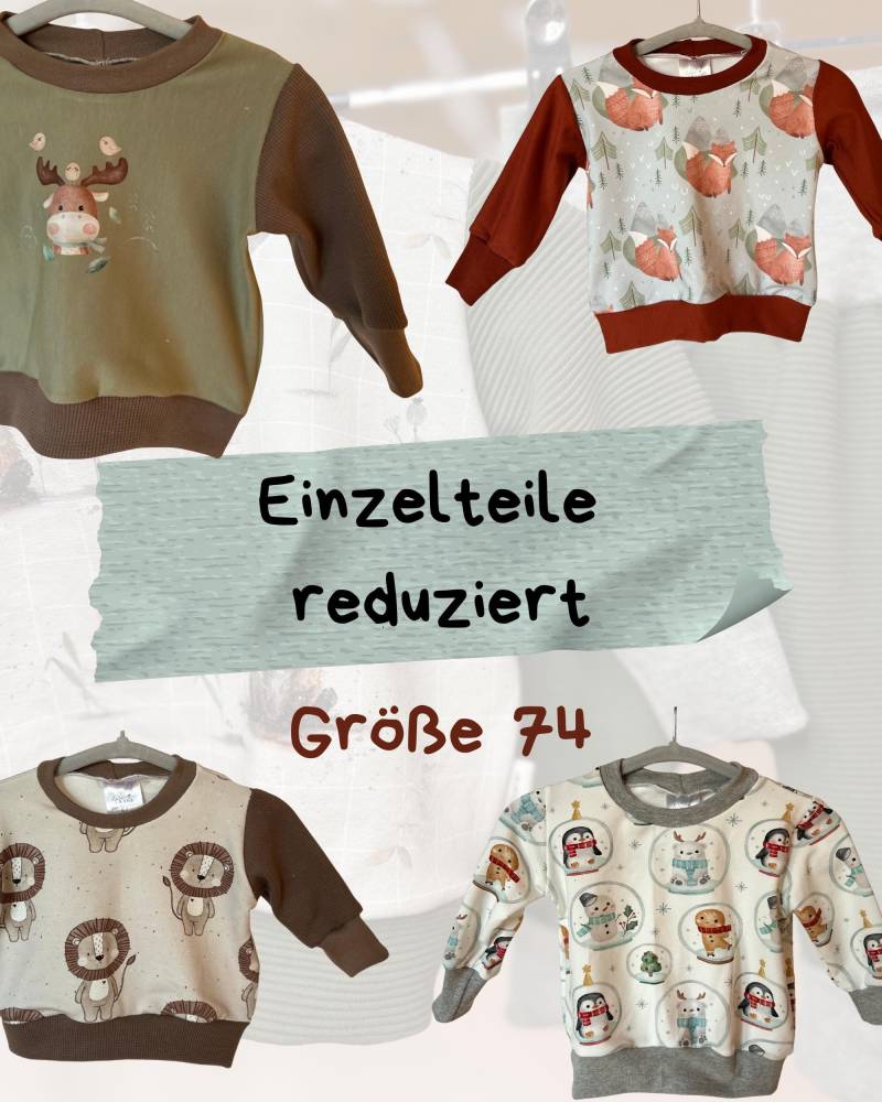 Einzelteile Reduziert - Sweatshirt Größe 74 | Sofort Verfügbar von AnnaLiebtNaehen