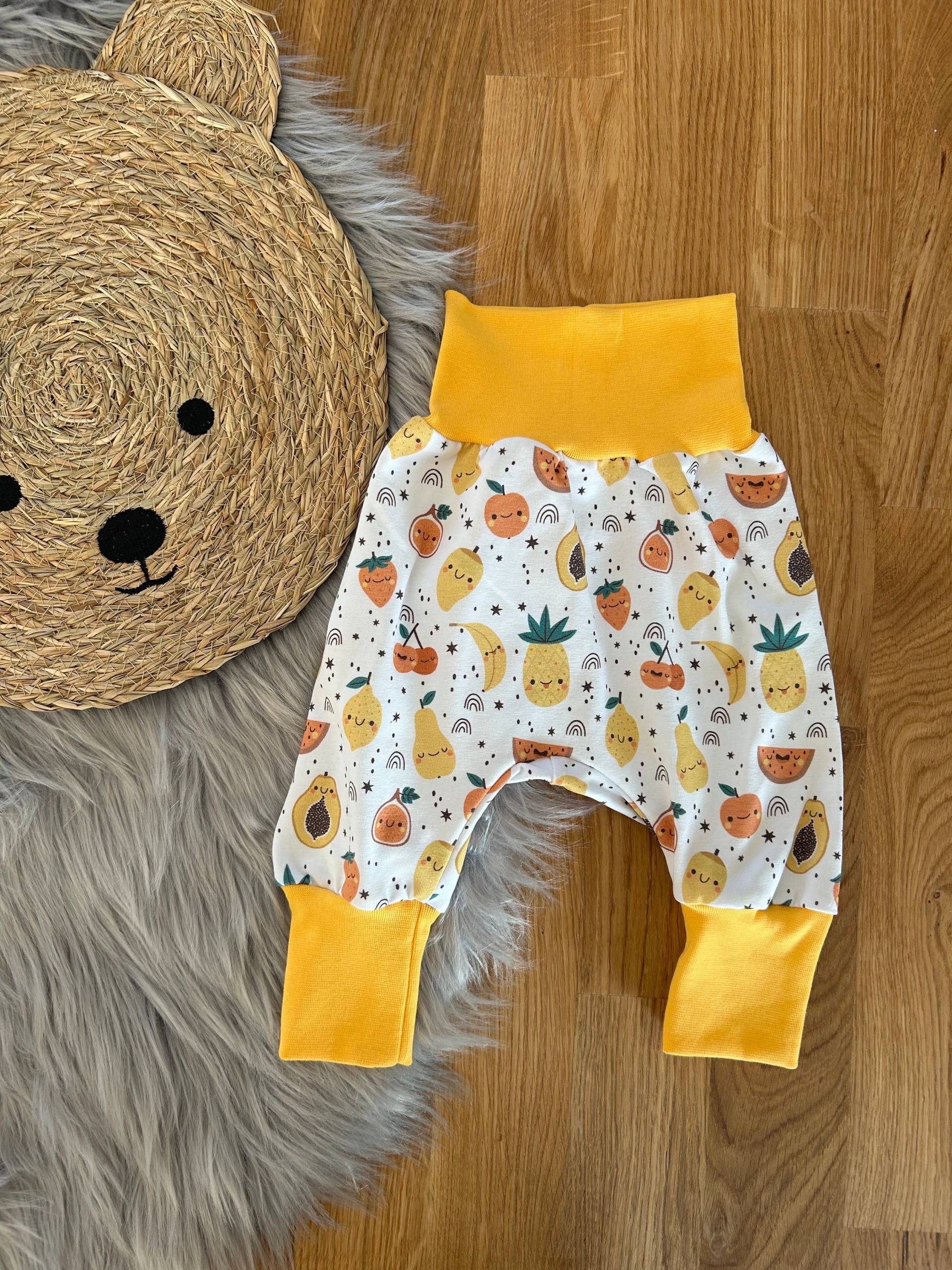Pumphose Baby ‚Freche Früchtchen' // Mitwachshose, Hose, Kinder, Baby, Junge, Mädchen, Babyhose von AnnaLiebtNaehen