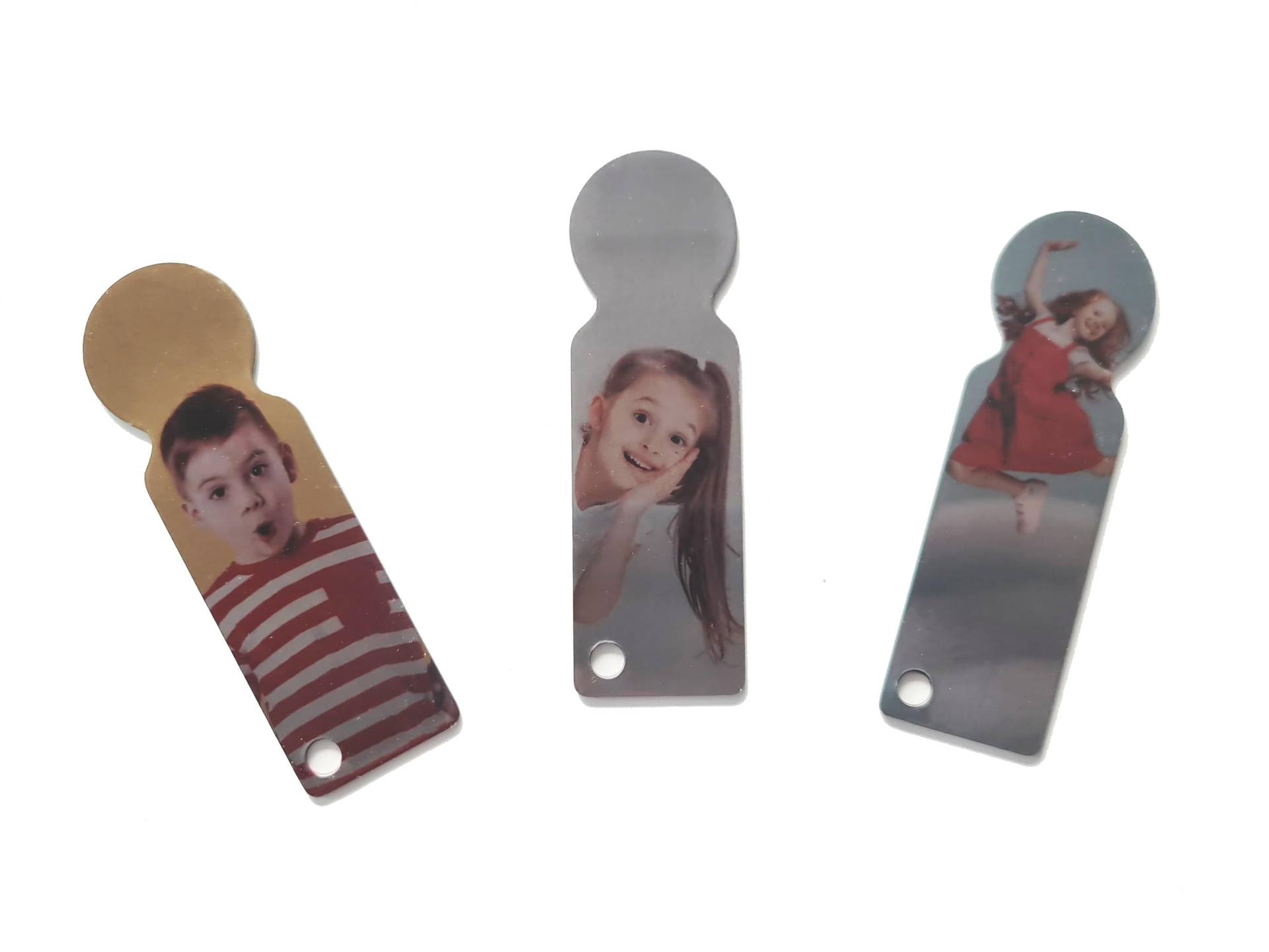 Einkaufswagenlöser Und Schlüsselanhänger Mit Foto Aus Hochwertigem Edelstahl in Weiß Individuell Bedruckt Eigenem Oder Firmenlogo von AnnaMadeManufactur