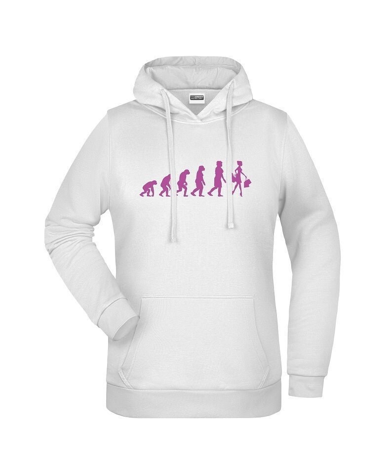 Fun Shirt/Personalisierter Hoodie "Evolution Shopping" Für Geschenke Shopaholics Geschenk Shopping Queen von AnnaMadeManufactur