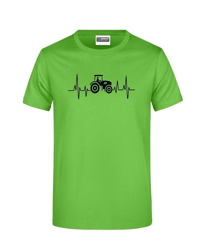 Fun-Shirt "Heatbeat Traktor" Herzschlag Traktor Für Damen Oder Herren Echte Traktor-Fans Vom Land Aus Der Stadt von AnnaMadeManufactur