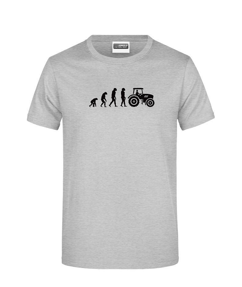 Fun-Shirt Traktor T-Shirt "Evolution Traktor" Freizeit Für Echte Traktor-Fans Vom Land Oder Aus Der Stadt von AnnaMadeManufactur
