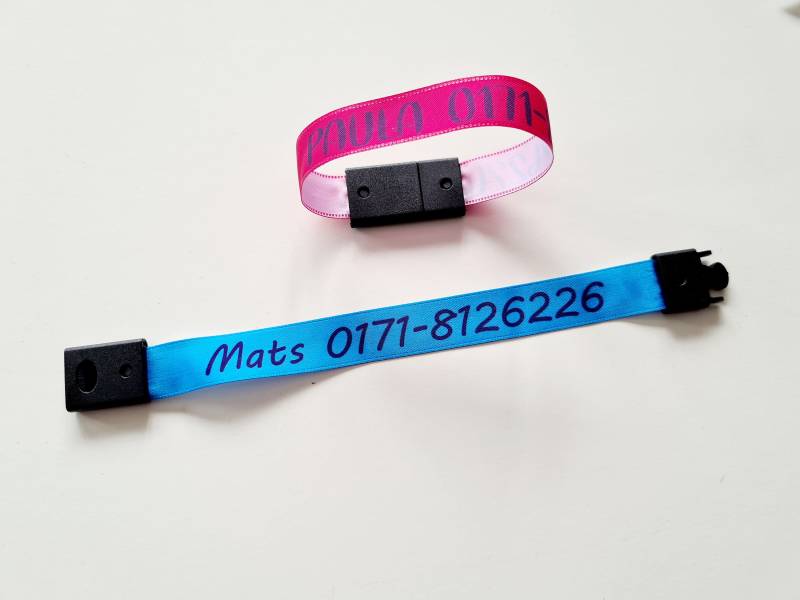 Notfall-Armband Für Kinder/Sos Satin Mit Name & Telefonnummer Ideal Ausflüge Kindern Urlaub Sicherheit Im von AnnaMadeManufactur
