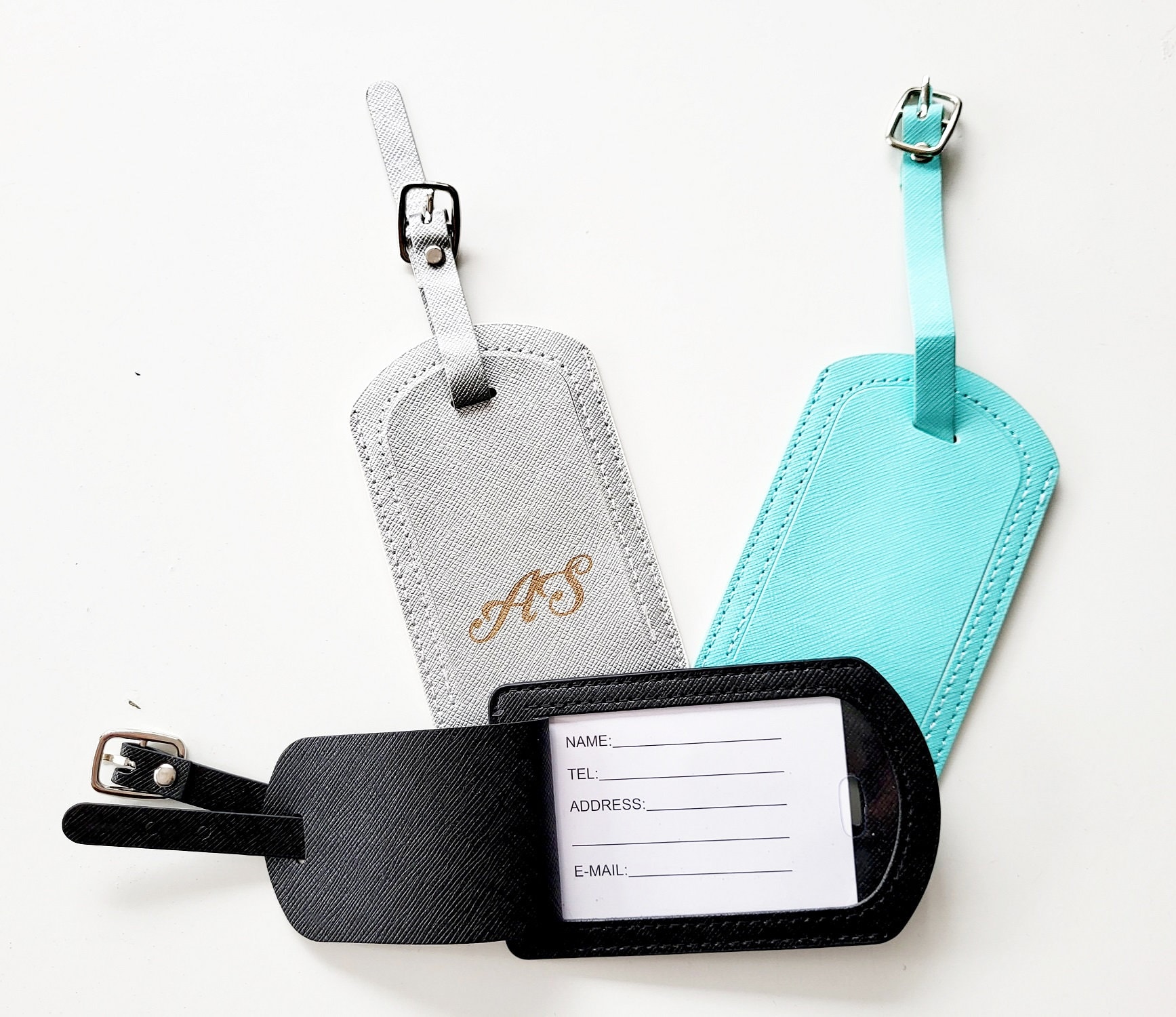 Personalisierter Kofferanhänger/Namensschild Für Koffer Besonderes Kofferschild Beschriftung Gepäck Flughafen von AnnaMadeManufactur