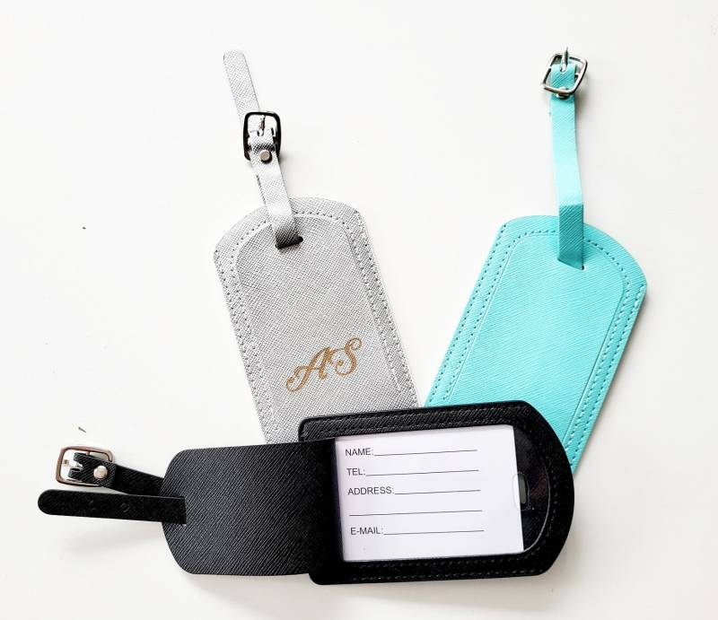 Personalisierter Kofferanhänger/Namensschild Für Koffer Besonderes Kofferschild Beschriftung Gepäck Flughafen von AnnaMadeManufactur