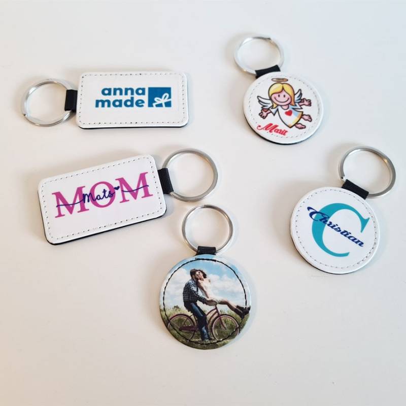 Personalisierter Schlüsselanhänger Kunstleder Foto Oder Wunschmotiv Für Autoliebhaber Motorradfahrer, Hausbesitzer, Geschenk Großeltern von AnnaMadeManufactur