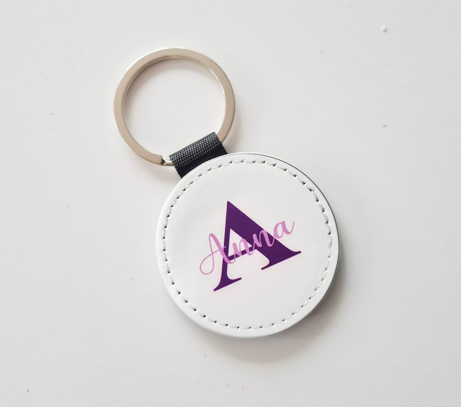 Personalisierter Schlüsselanhänger Kunstleder Foto Oder Wunschmotiv Für Autoliebhaber Motorradfahrer, Hausbesitzer, Geschenk Großeltern von AnnaMadeManufactur