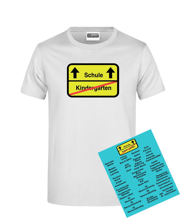 T-Shirt Mit Schild-Layout/Ortsschild Schild Heimatort Funshirt Shirt Jga Verfügbar in 7 Verschiedenen Größen Und 23 Farben von AnnaMadeManufactur