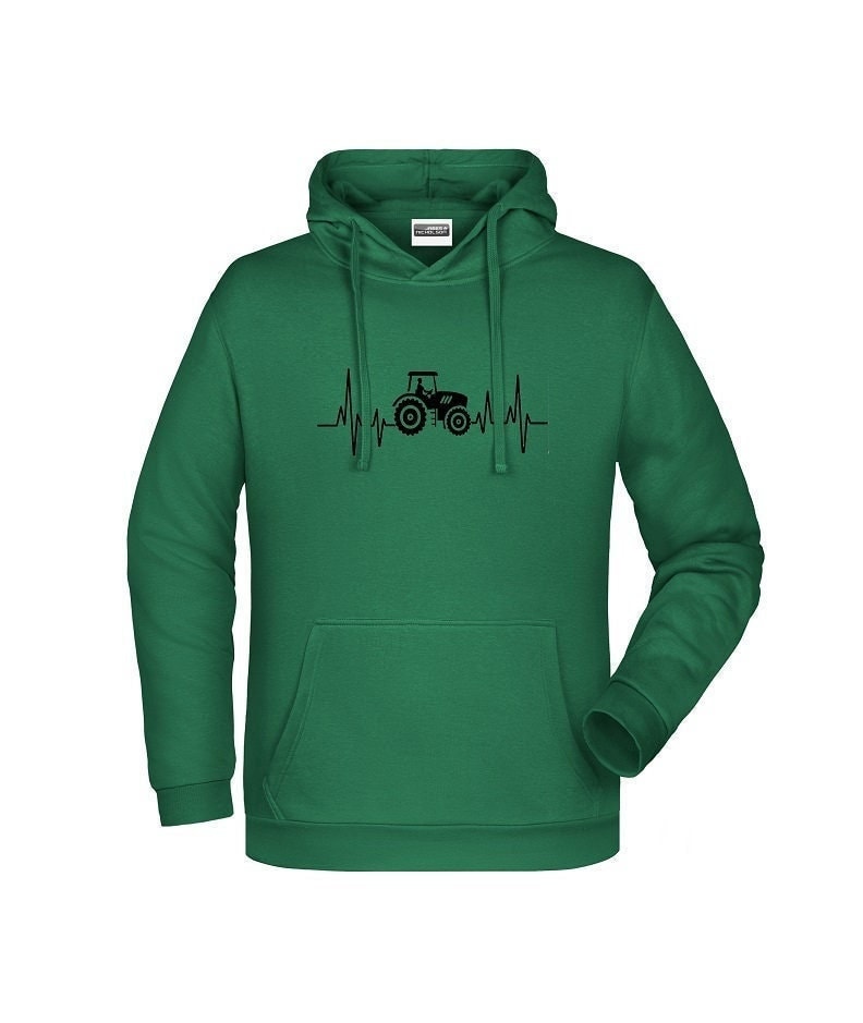 Traktor Hoodie "Heatbeat Traktor" Herzschlag Für Damen Oder Herren Bequemer Kapuzenpulli Echte Traktor-Fans von AnnaMadeManufactur