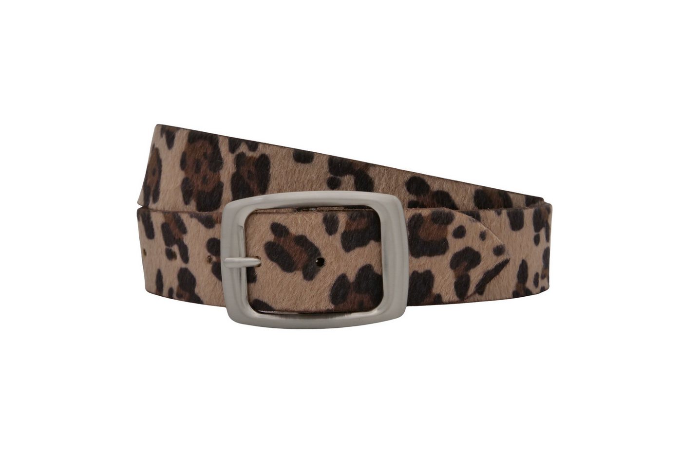 AnnaMatoni Ledergürtel AnnaMatoni Damen Ledergürtel hochwertiges Kunstfell in Leo Optik von AnnaMatoni