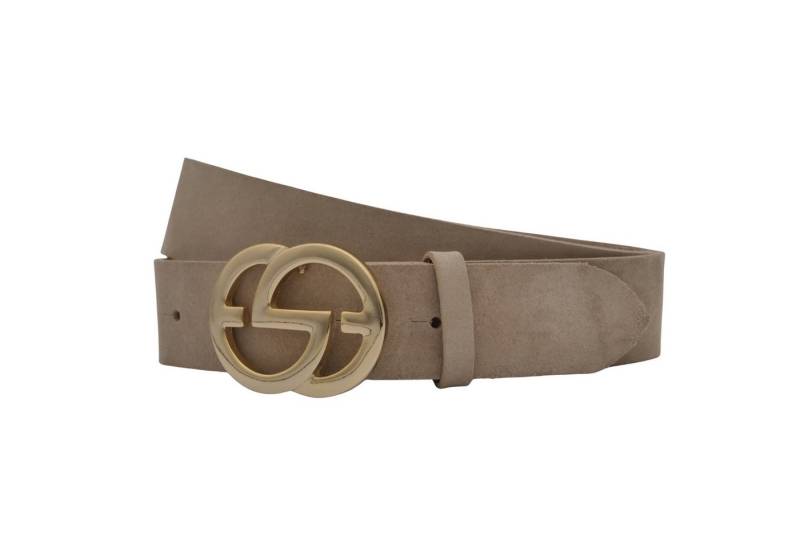 AnnaMatoni Ledergürtel AnnaMatoni Damen Ledergürtel in hochwertigem Velour Leder 4cm von AnnaMatoni