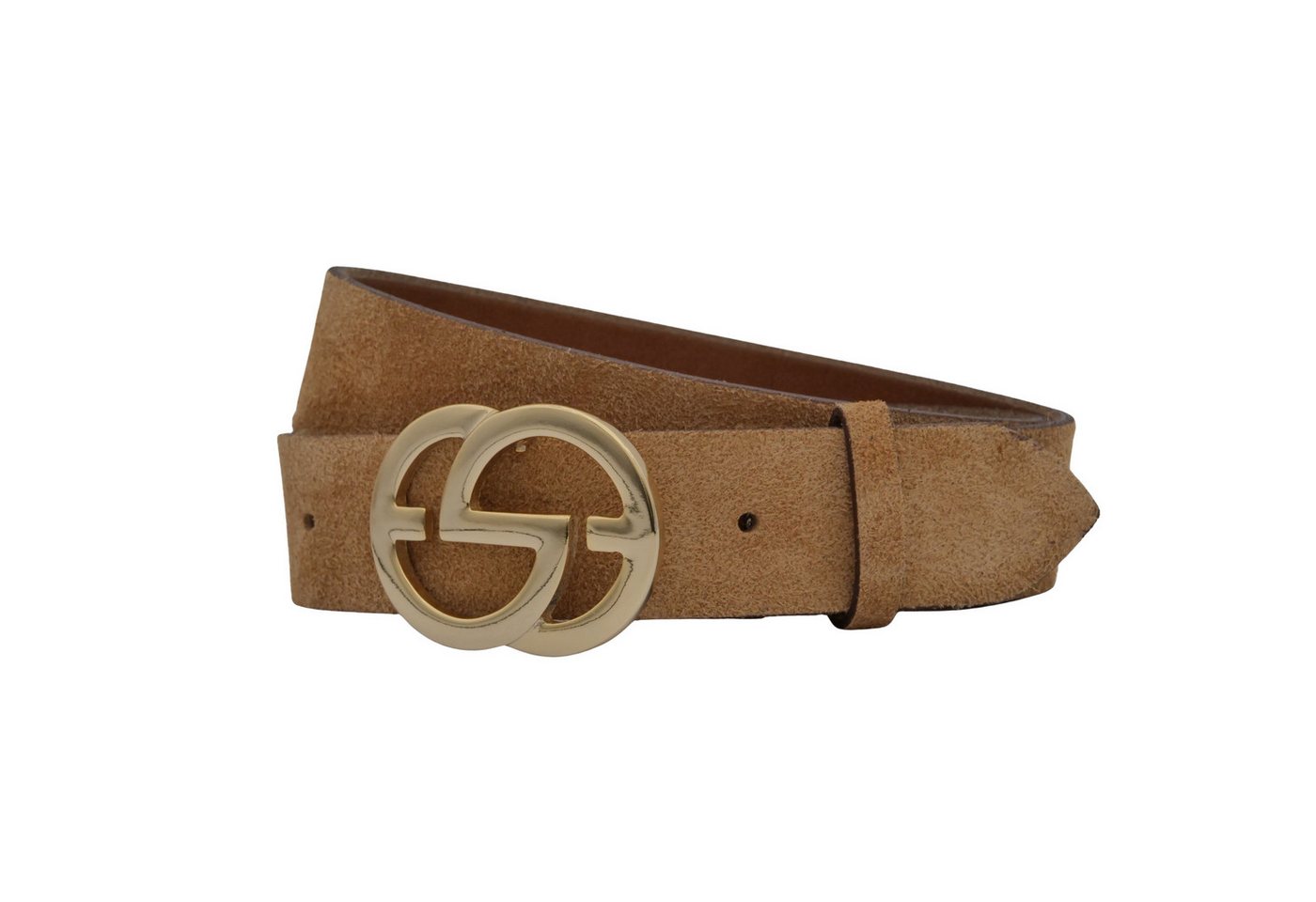 AnnaMatoni Ledergürtel AnnaMatoni Damen Ledergürtel in hochwertigem Velour Leder 4cm von AnnaMatoni