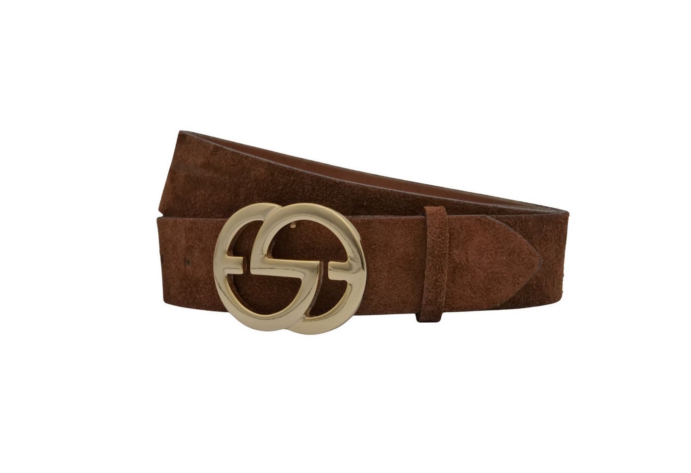 AnnaMatoni Ledergürtel AnnaMatoni Damen Ledergürtel in hochwertigem Velour Leder 4cm von AnnaMatoni