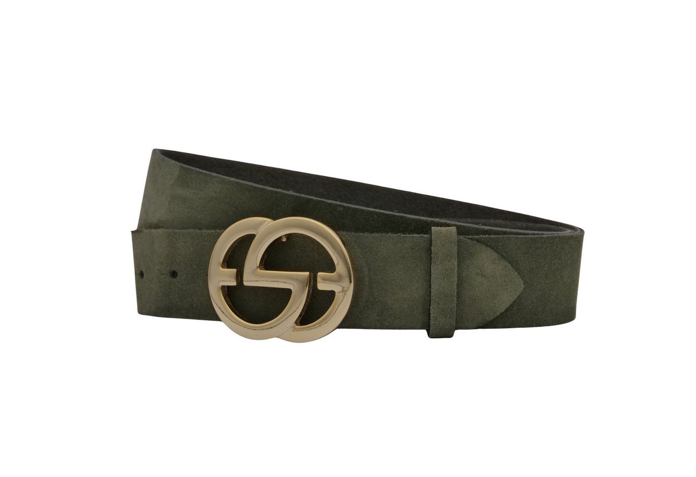 AnnaMatoni Ledergürtel AnnaMatoni Damen Ledergürtel in hochwertigem Velour Leder 4cm von AnnaMatoni