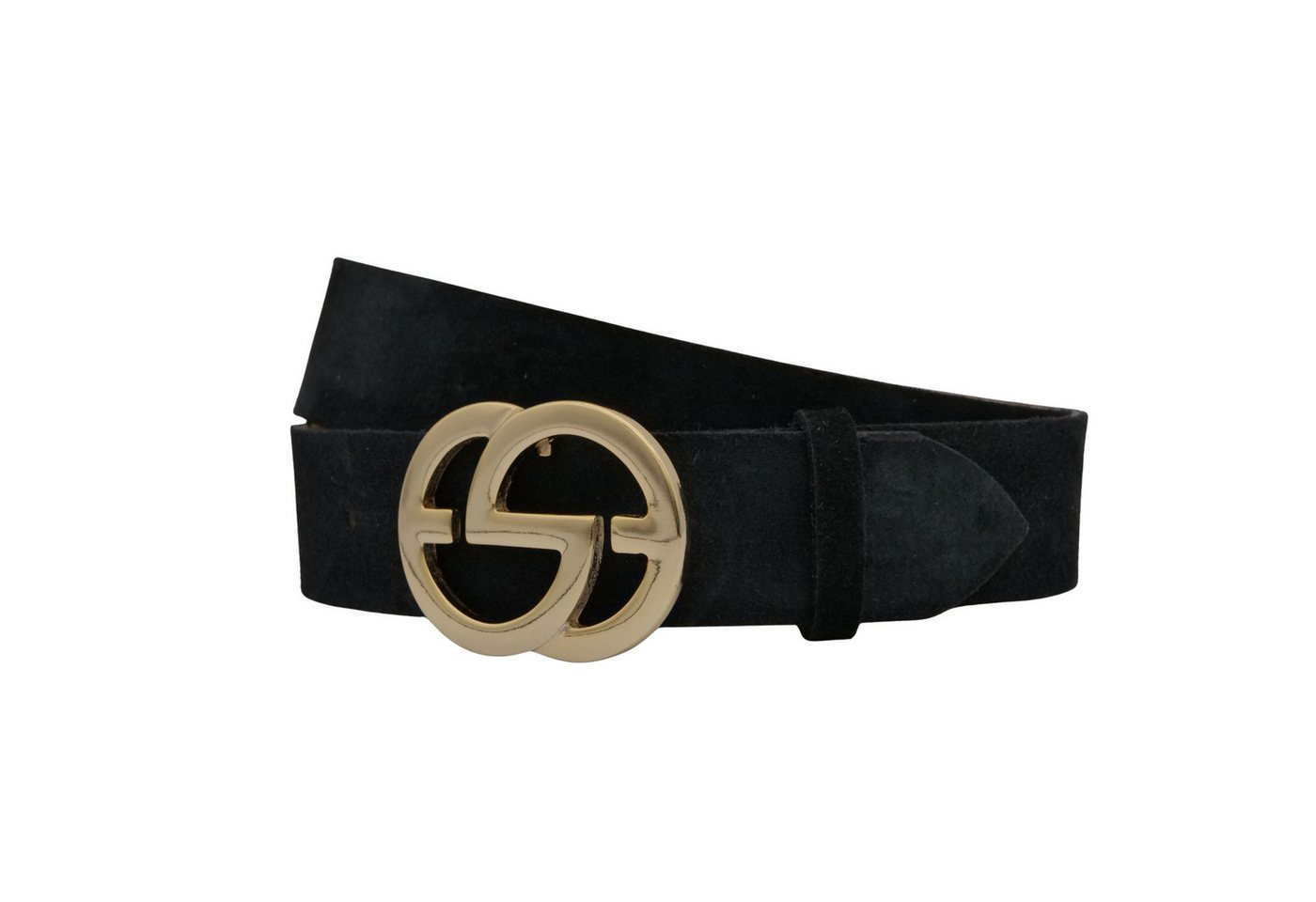 AnnaMatoni Ledergürtel AnnaMatoni Damen Ledergürtel in hochwertigem Velour Leder 4cm von AnnaMatoni