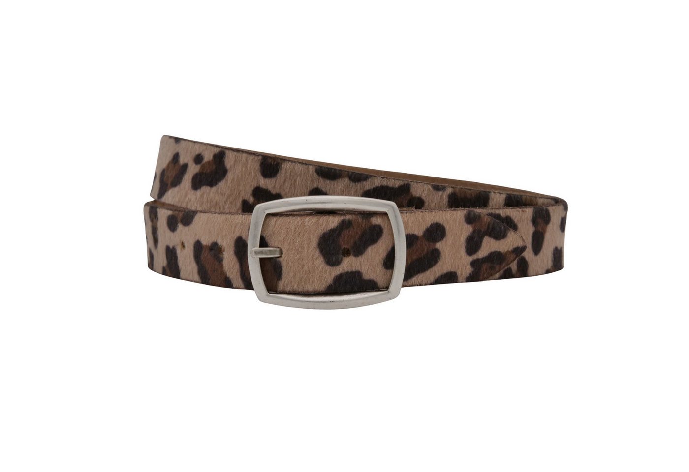 AnnaMatoni Ledergürtel AnnaMatoni Damen Ledergürtel in hochwertigem Kunstfell in Leo von AnnaMatoni