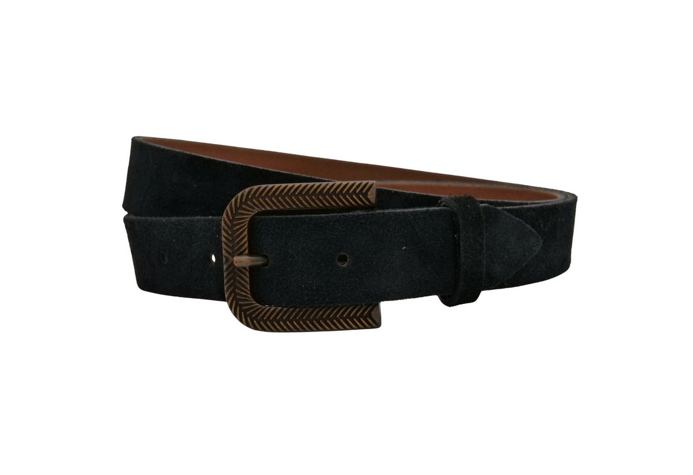 AnnaMatoni Ledergürtel AnnaMatoni Damen Ledergürtel in hochwertigem Velour Leder 3cm von AnnaMatoni