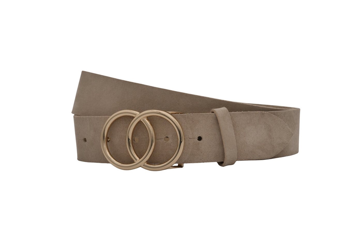 AnnaMatoni Ledergürtel AnnaMatoni Damen Ledergürtel in hochwertigem Velour Leder 4cm von AnnaMatoni