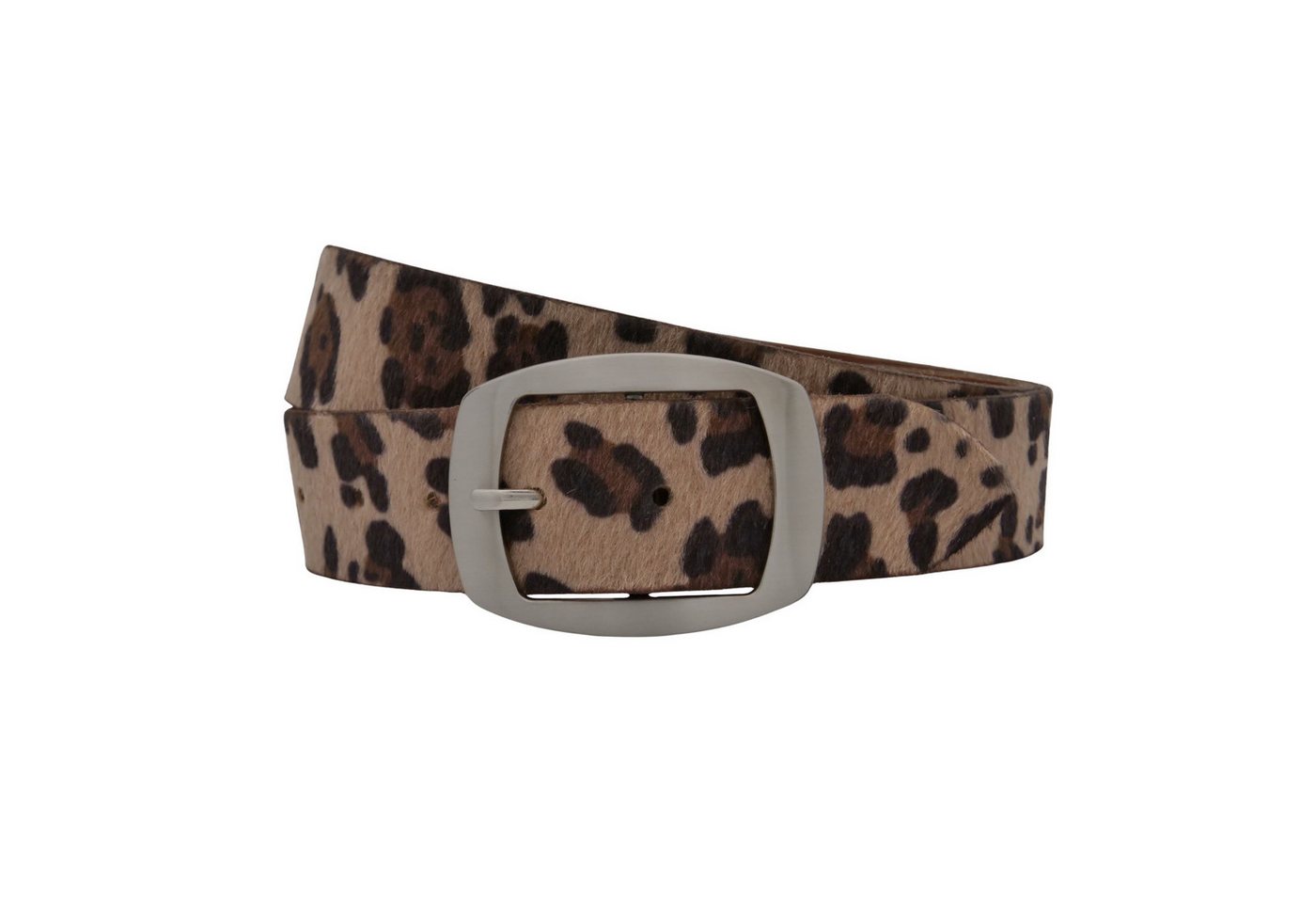 AnnaMatoni Ledergürtel AnnaMatoni Damen Ledergürtel in hochwertigem Kunstfell in Leo von AnnaMatoni