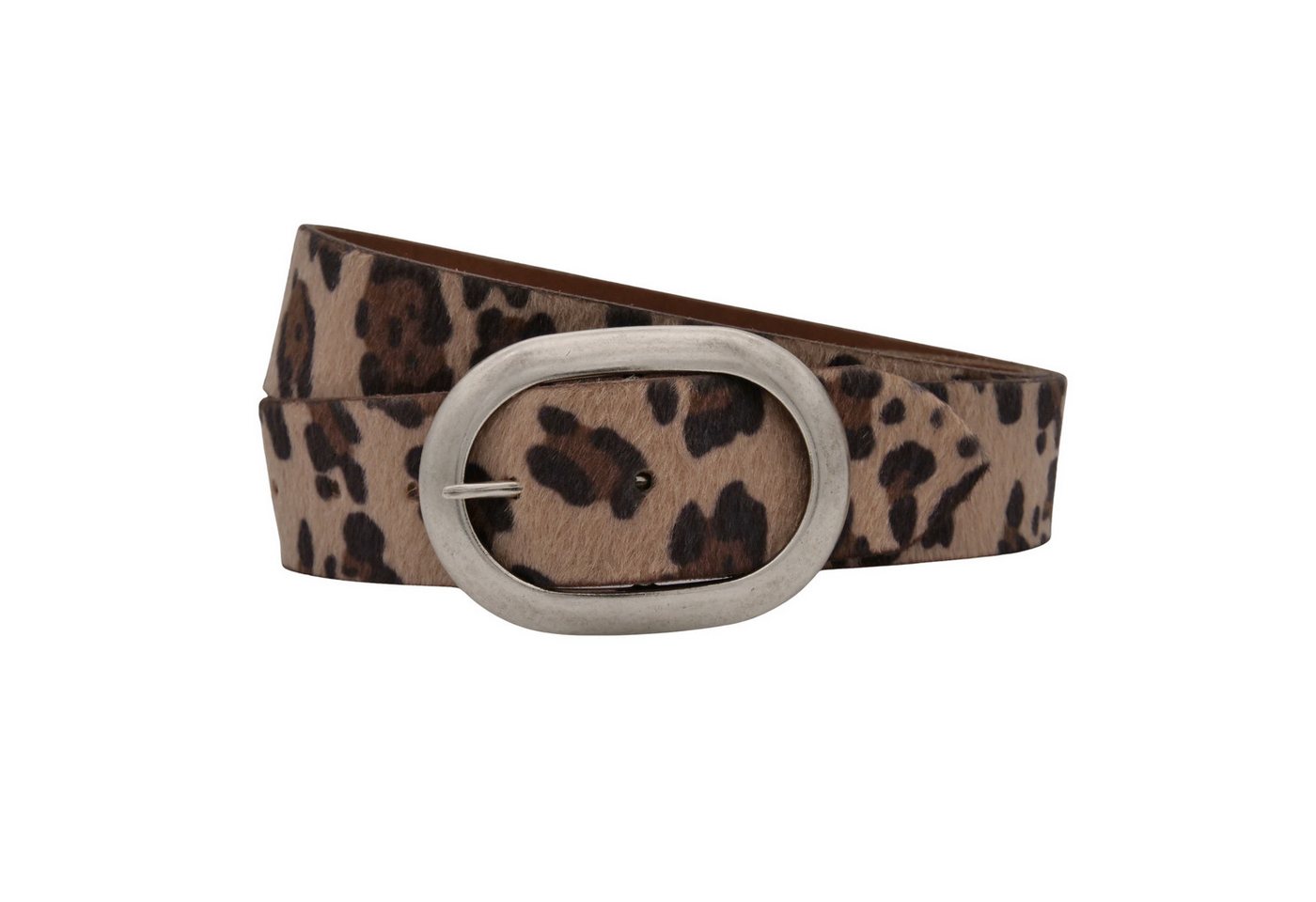 AnnaMatoni Ledergürtel AnnaMatoni Damen Ledergürtel in hochwertigem Kunstfell in Leo von AnnaMatoni