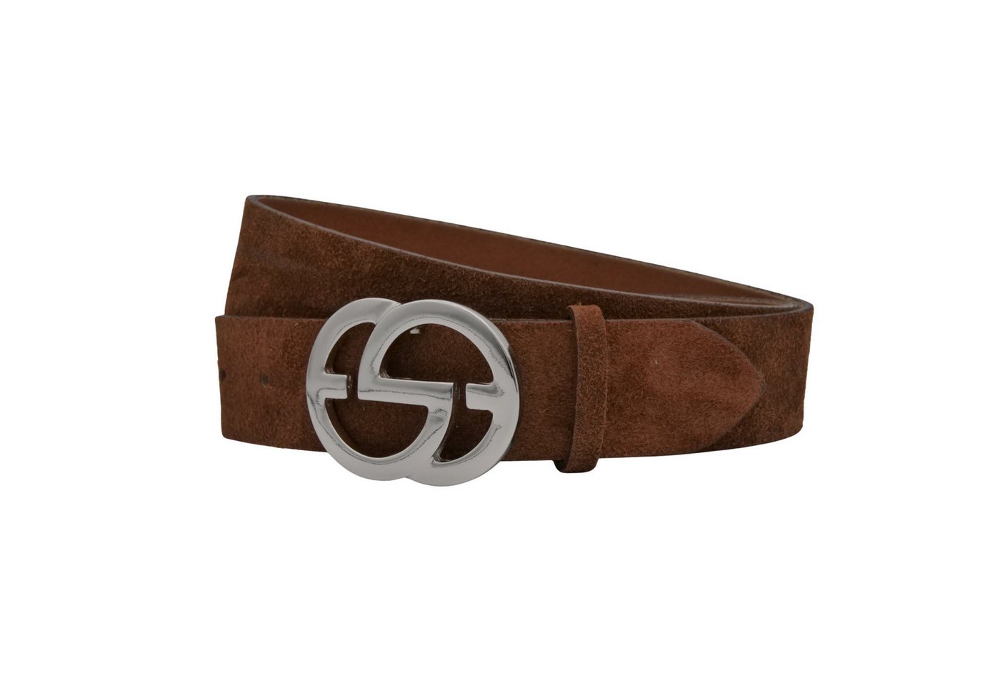 AnnaMatoni Ledergürtel AnnaMatoni Damen Ledergürtel in hochwertigem Velour Leder 4cm von AnnaMatoni