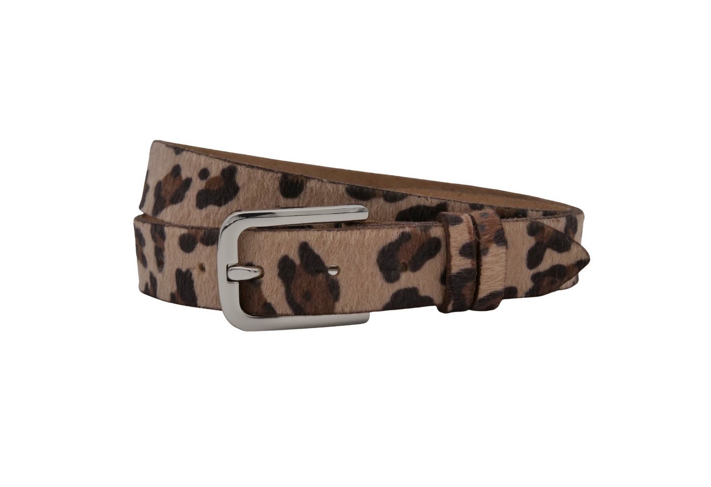 AnnaMatoni Ledergürtel AnnaMatoni Damen Ledergürtel in hochwertigem Kunstfell in Leo von AnnaMatoni