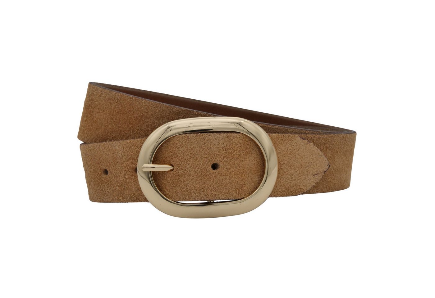 AnnaMatoni Ledergürtel AnnaMatoni Damen Ledergürtel in hochwertigem Velour Leder 4cm von AnnaMatoni