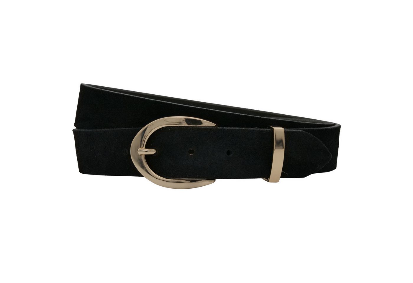 AnnaMatoni Ledergürtel AnnaMatoni Damen Ledergürtel in hochwertigem Velour Leder 3,5cm von AnnaMatoni