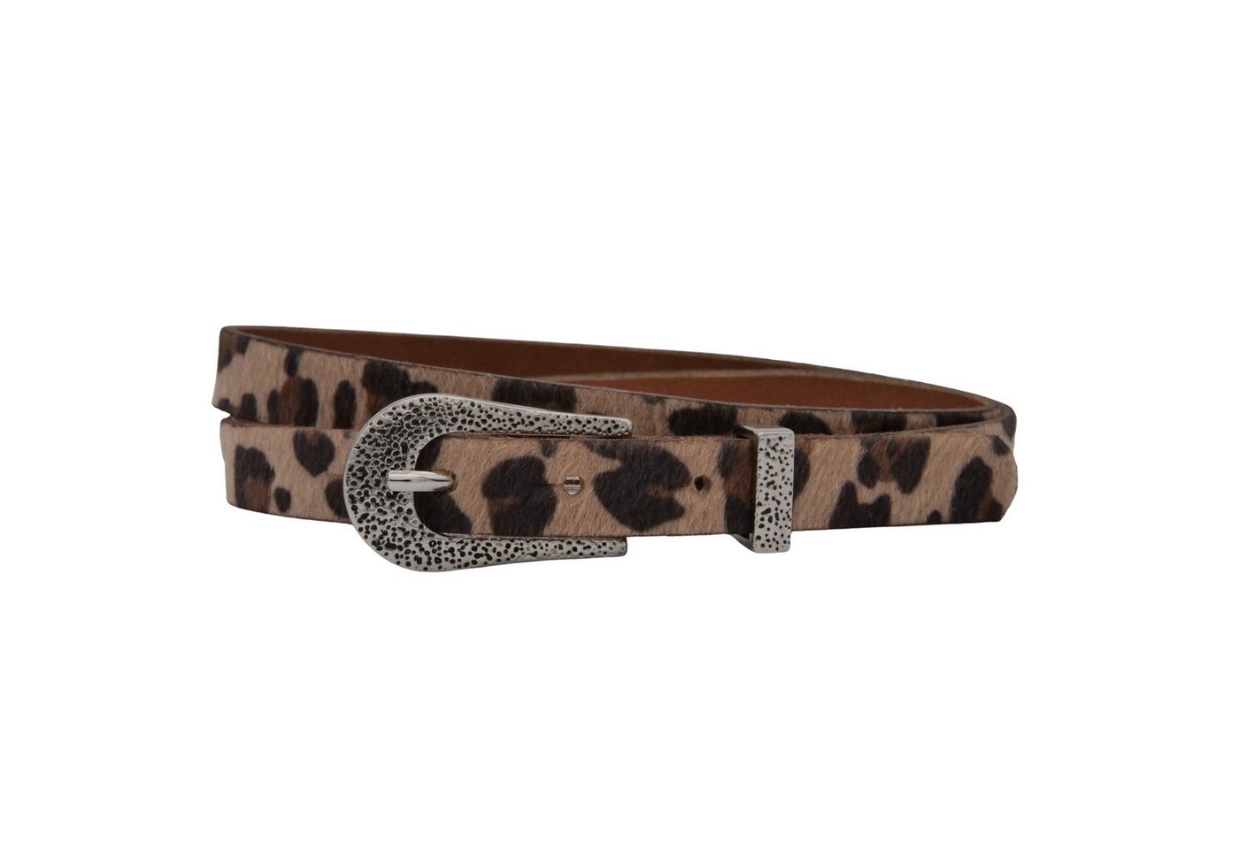 AnnaMatoni Ledergürtel AnnaMatoni Damen Ledergürtel in hochwertigem Kunstfell in Leo von AnnaMatoni