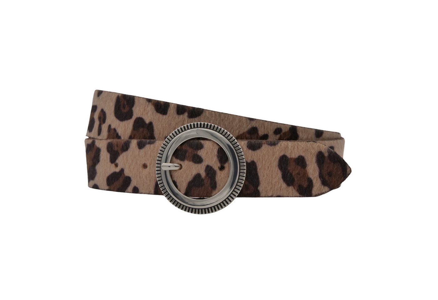 AnnaMatoni Ledergürtel AnnaMatoni Damen Ledergürtel in hochwertigem Kunstfell in Leo von AnnaMatoni