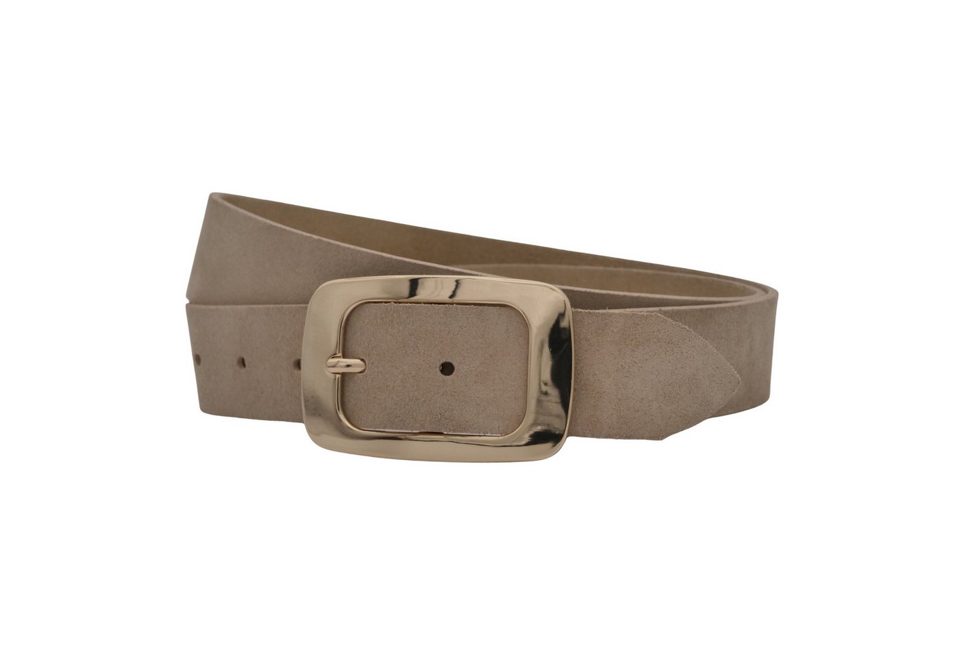 AnnaMatoni Ledergürtel AnnaMatoni Damen Ledergürtel in hochwertigem Velour Leder 3,5cm von AnnaMatoni