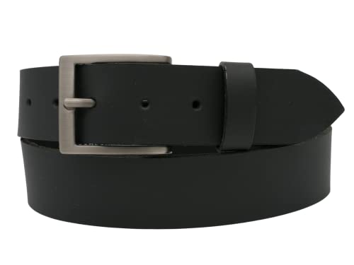 AnnaMatoni Ledergürtel Vollleder Herren Büffelleder 4cm breit ECHT LEDER Gürtel(TW115 - Schwarz 790) von AnnaMatoni