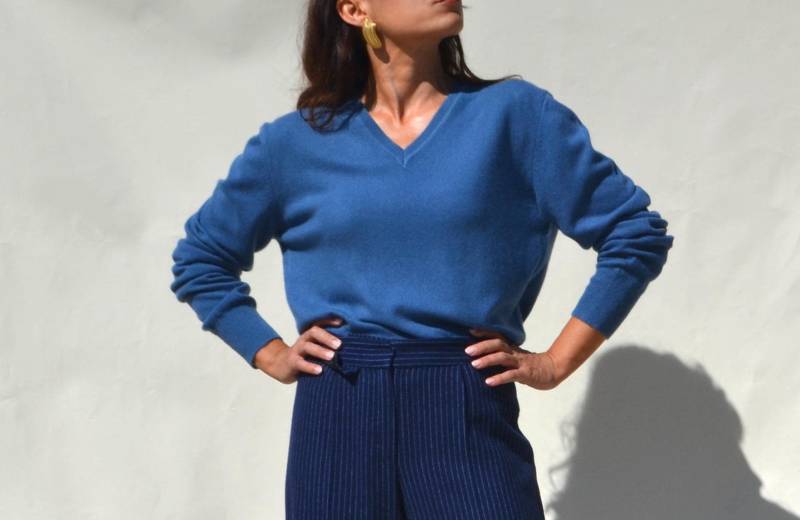 Weicher Unisex Pullover Aus 100% Wolle Gestrickt.grösse M von AnnaOhSailors