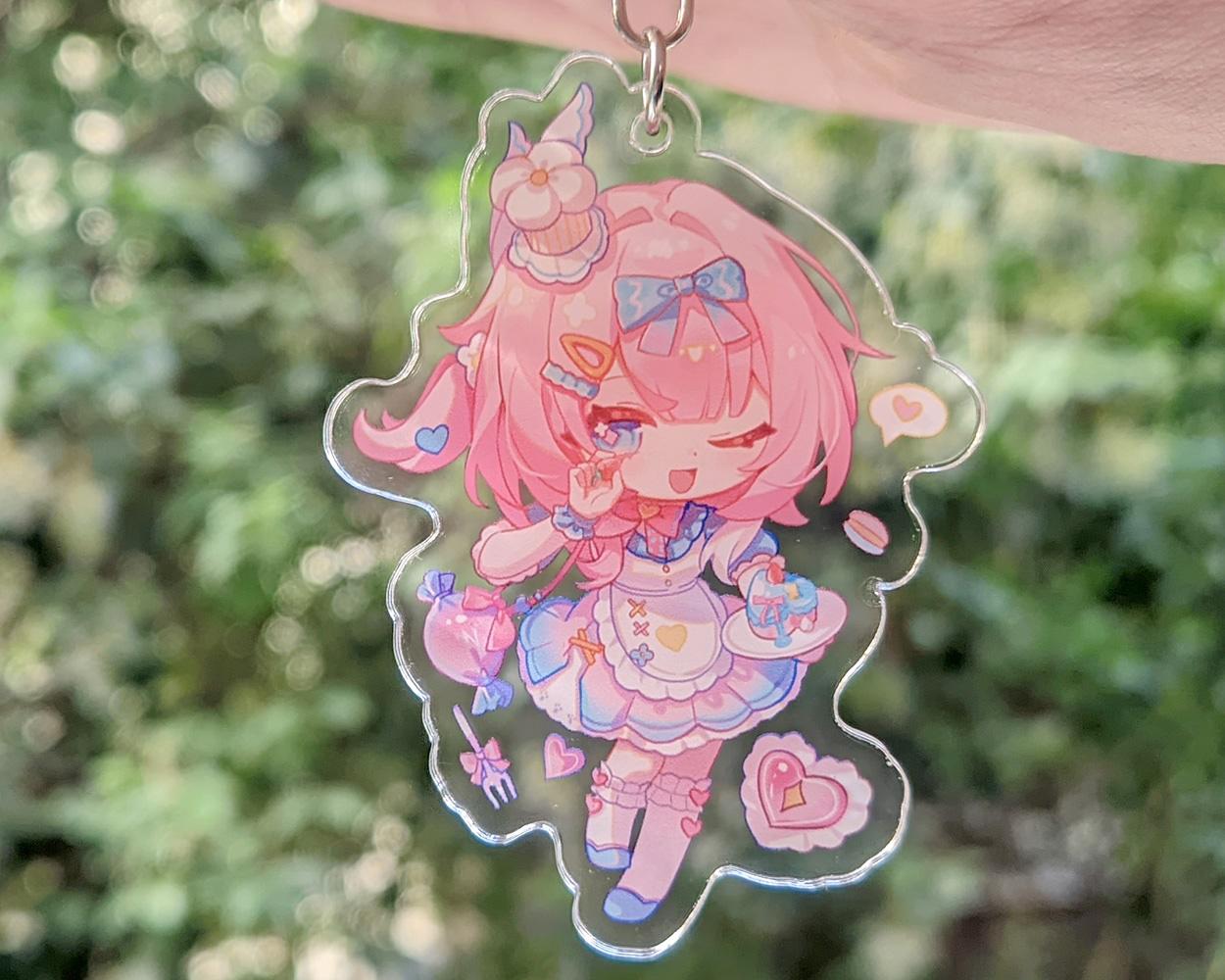 Honkai Star Rail Cyrene Acrylic Keychain Figure Charms von AnnaPadStudio