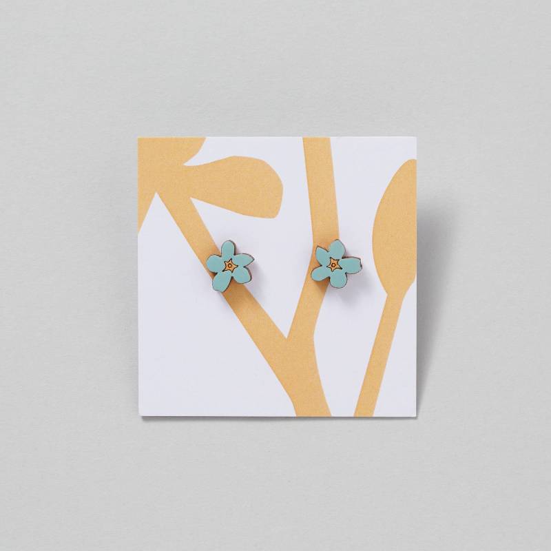 Vergissmeinnicht Holzohrringe Handbemaltes Birkensperrholz Vergissmeinnicht Holzohrringe Handbemaltes Birkensperrholz von AnnaWiscombe