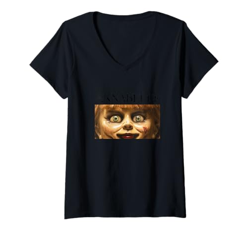 Damen Annabelle Eyes Peek Box T-Shirt mit V-Ausschnitt von Annabelle