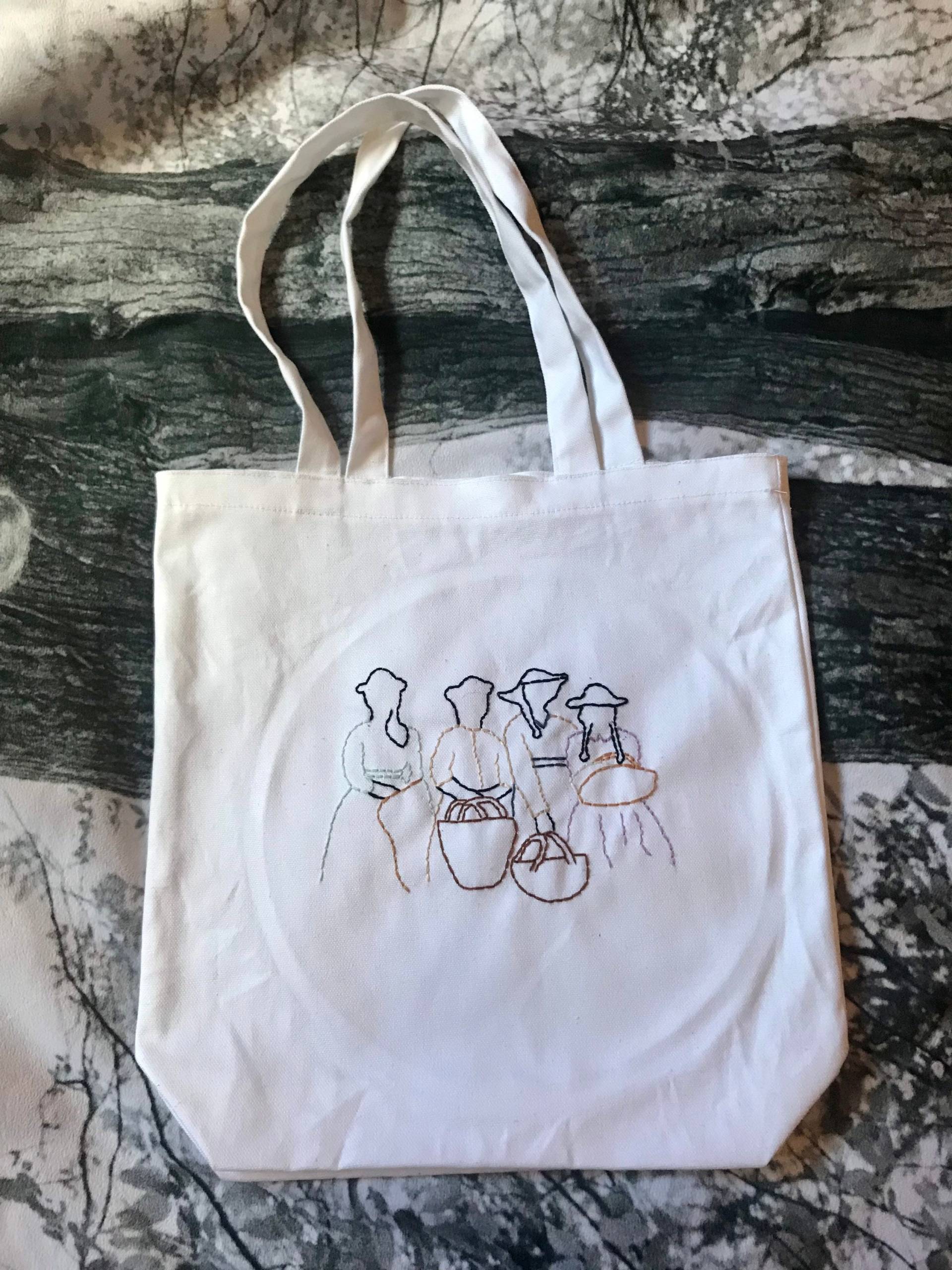 Frauen 2019 Am Strand Handgestickte Tasche Frauen 2019 Am Strand Handgestickte Tasche von AnnabelleEmbroiders