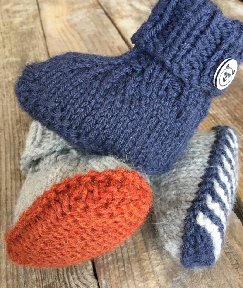 Auf Bestellung. Babyschuhe, Handgestrickt Wolle/ Alpaca von AnnadieGrosse