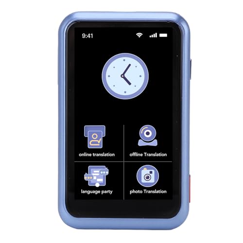 Intelligenter Sprachübersetzer, Sprachübersetzergerät mit 138 Sprachen, Sprach-/Fotoübersetzung, Sofortübersetzergerät mit 3-Zoll-Touchscreen, Unterstützt Offline-Übersetzung von Annadue