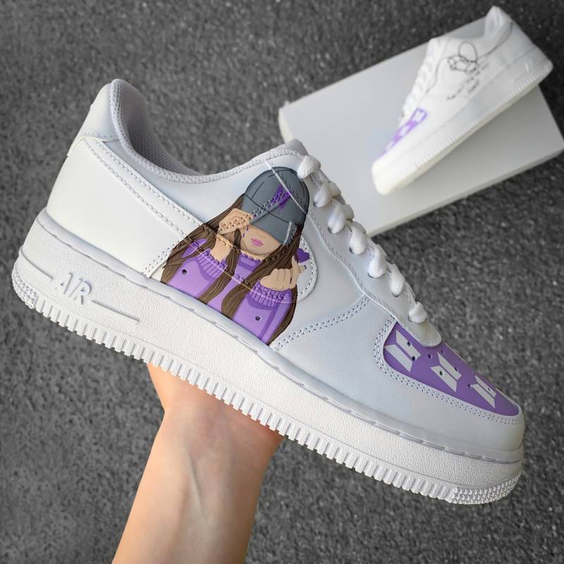 Nike Air Force 1 "Bts" - Custom Sneaker Boygroup K-Pop Handpainted Shoes Af1 von AnnamarieDIY